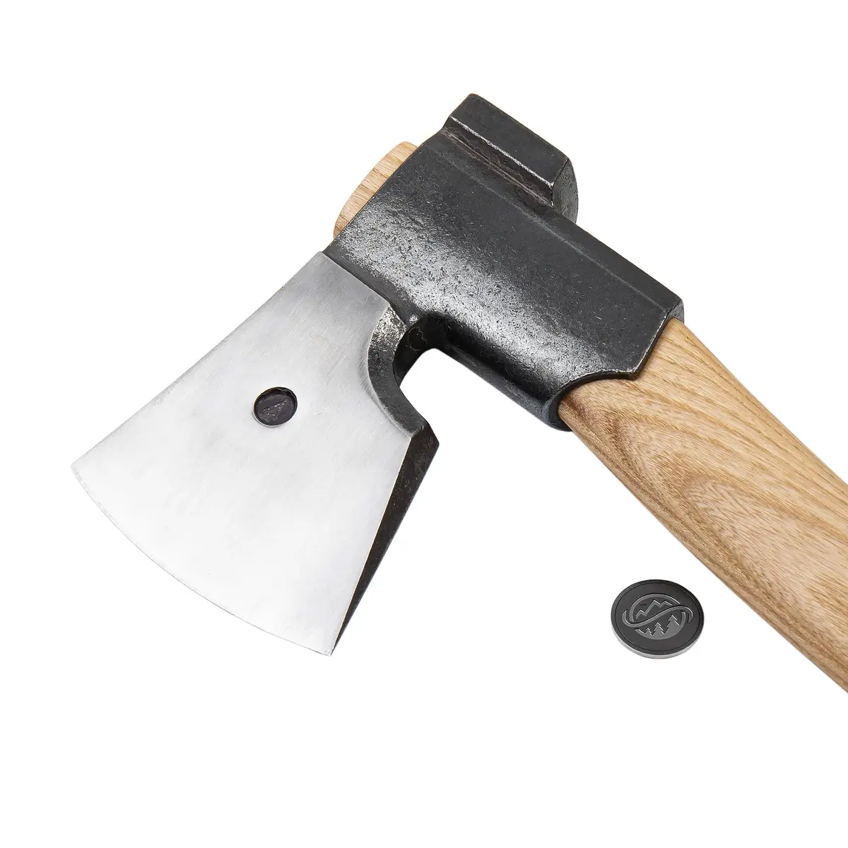 Anika “Fin L” Axe with leather sheath feature image