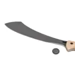 Anika "Mini Kukri" mit Lederscheide