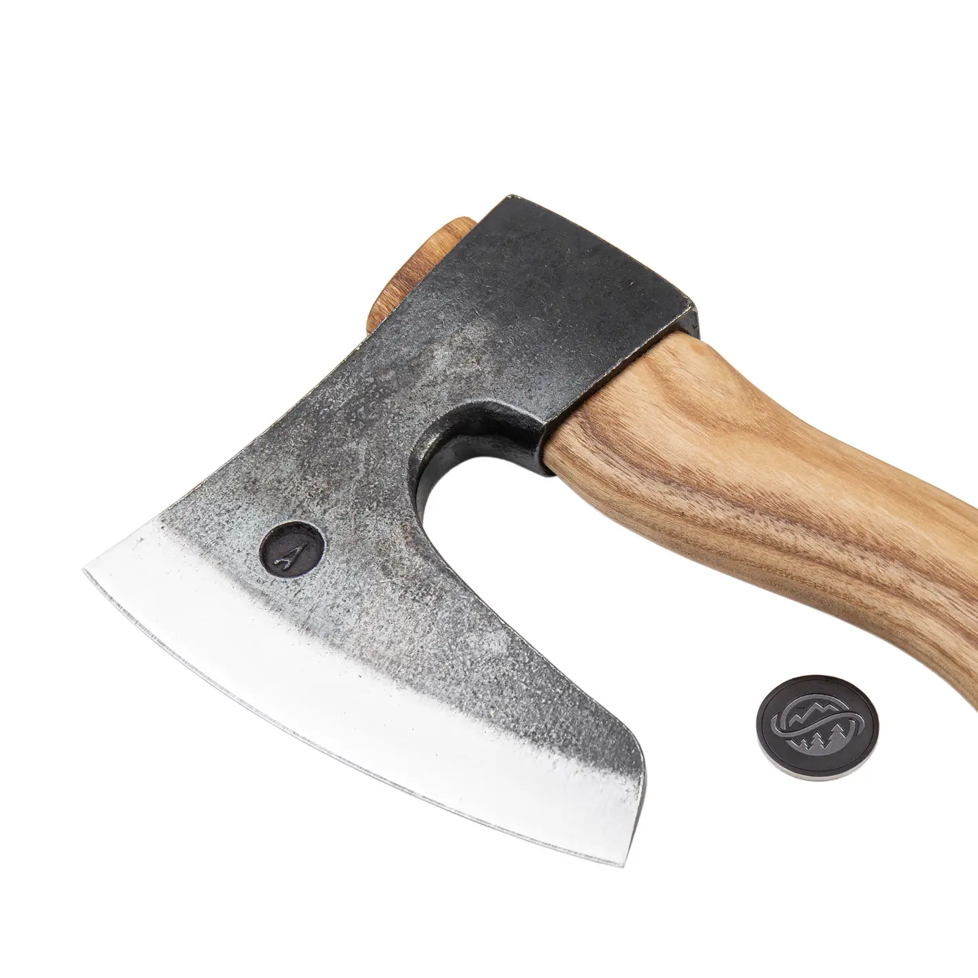 anika "eger l" axe with leather sheath