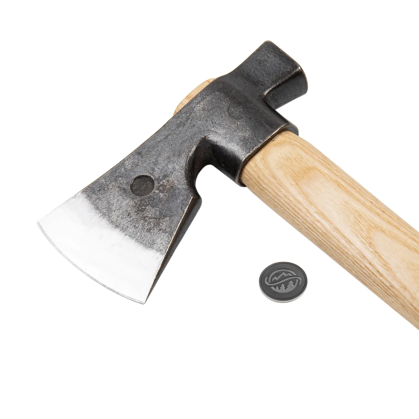 anika "eger l" axe with leather sheath