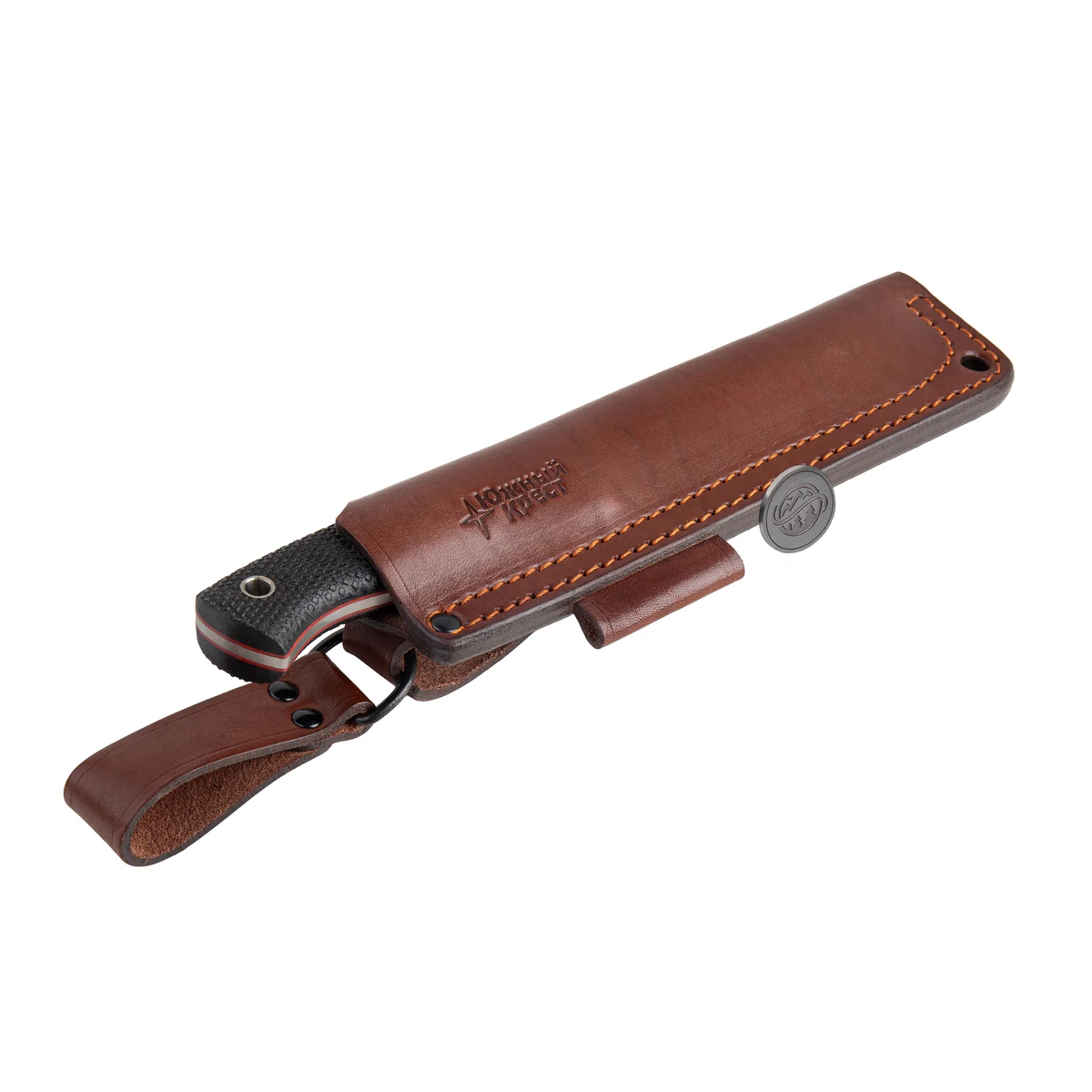 southern cross "cedar l " black handle elmax steel convex