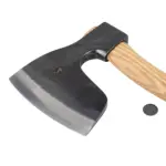 anika "butcher's" axe with leather steath