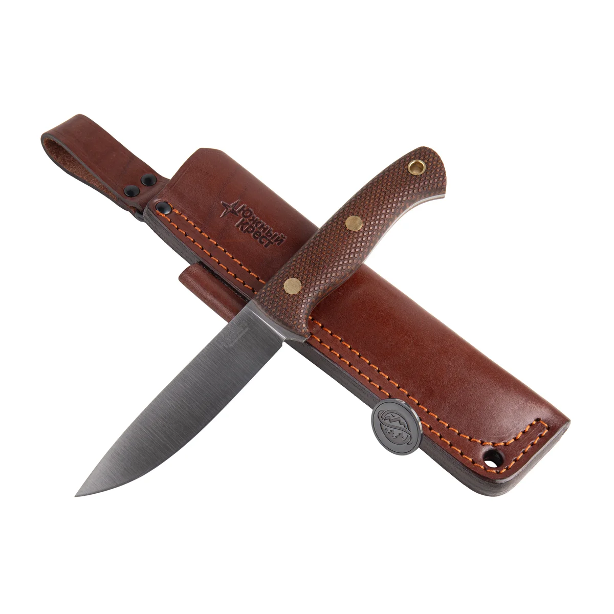 southern cross "hornet l " coyote handle elmax steel convex