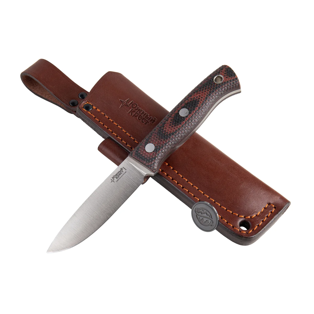 southern cross "caribou l" oxford blue handle elmax steel convex (copy) (copy)