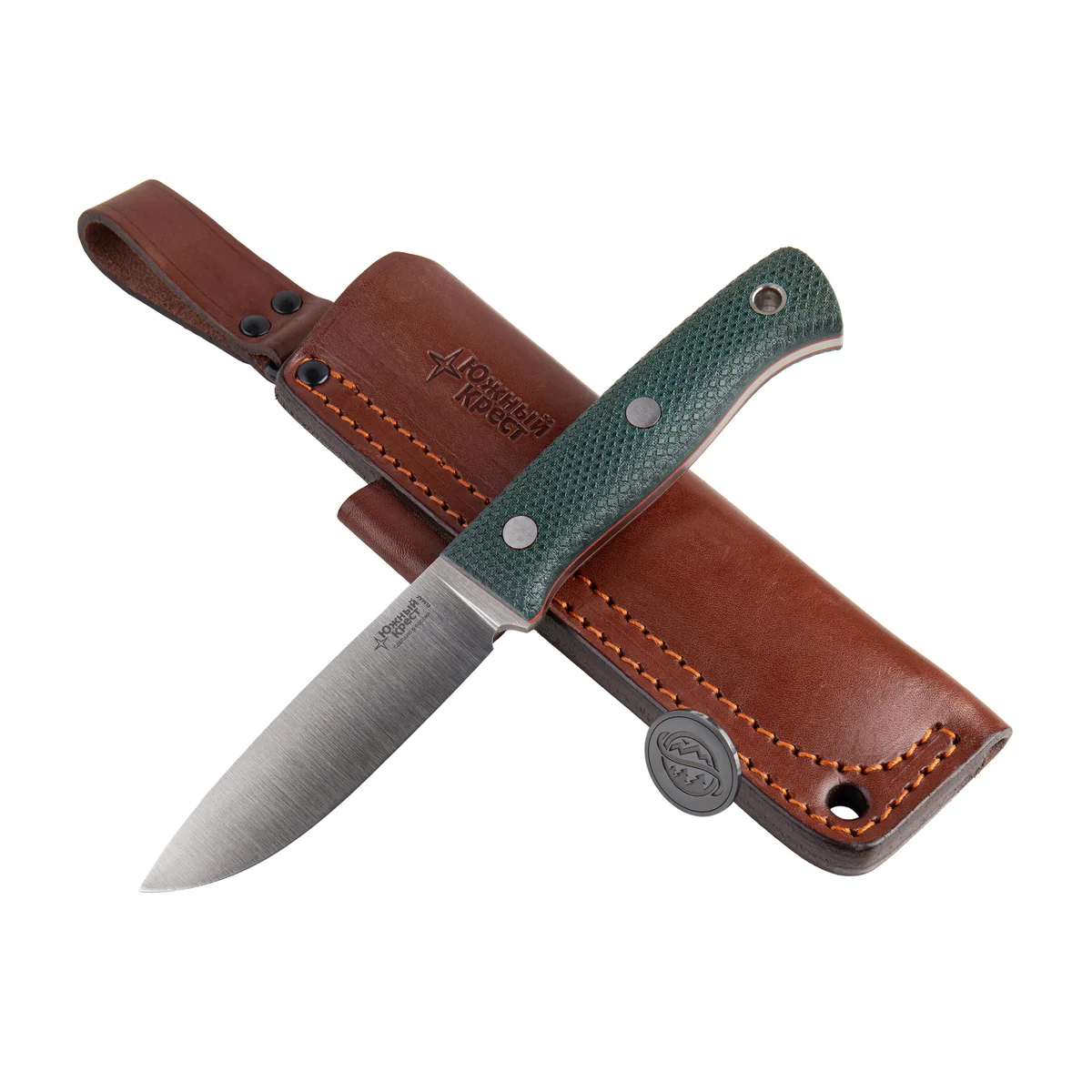southern cross "jagd" emerald green handle elmax steel convex