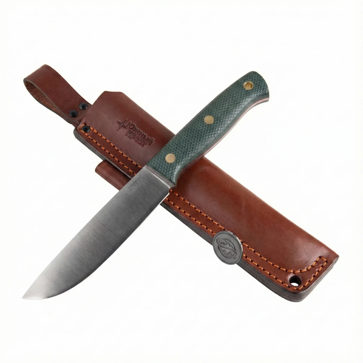 Southern Cross “Model X ”  Emerald Green Handle – Elmax steel – Convex feature image