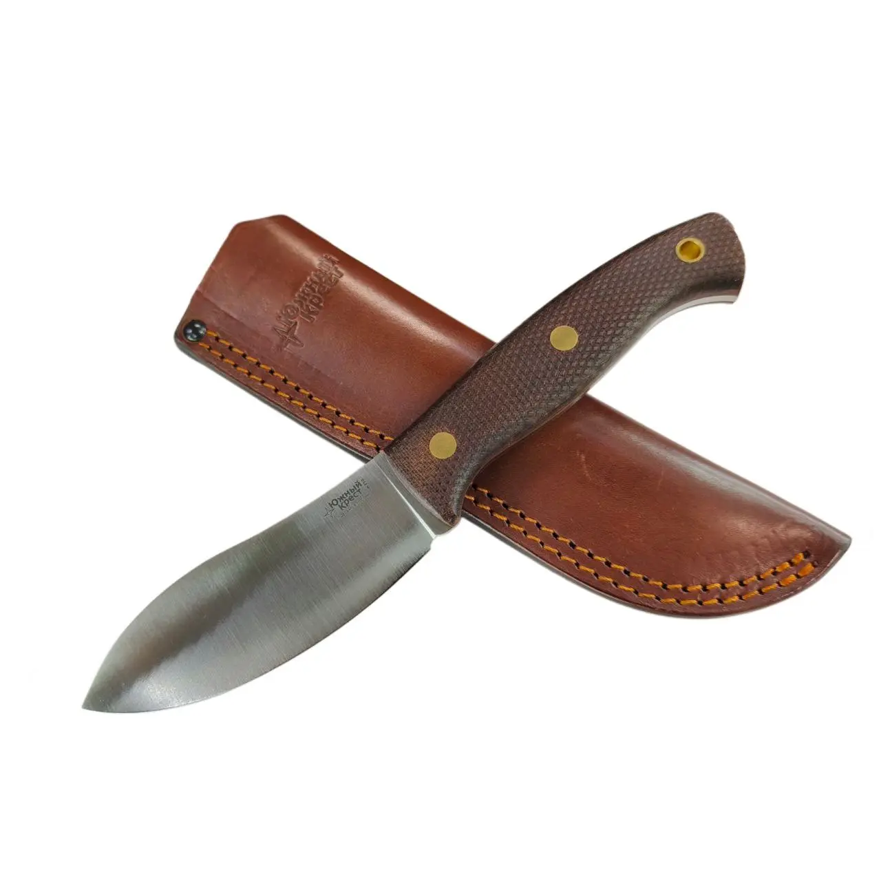 southern cross "nessmuk nord hunter " black handle elmax steel convex